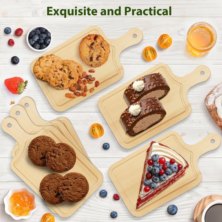 32 Sets Bridal Shower Game Prizes, Mini Charcuterie Boards, Bamboo Wooden - Image 4