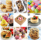 Moretoes 80pcs Cookie Boxes with Window, 6x6x3 Inches Brown Bakery Boxes - Image 3