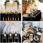 6 Pack Rectangle Black Table Cloth Bulk Washable Polyester Table Cover for Wedding Dining Table Buffet Parties Banquet Decoration（60x102Inch, Black） - Image 6