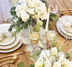 20 Pcs White Lace Table Runner 14 x 120 Inch Embroidered Boho Table Runner for Wedding Party Bridal Shower Decorations Vintage Rustic Table Runners - Image 5