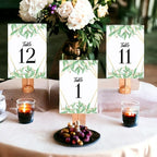 Olive Branch Design Table Number Cards Double Sided Party Table Numbers for Reception Baby Shower Anniversary Birthday Bridal Party 4x6 100 Pcs - Image 3