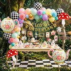 Gejoy 82 Pcs Wonderland Tea Party Decorations, Vintage Halloween Decor - Image 4