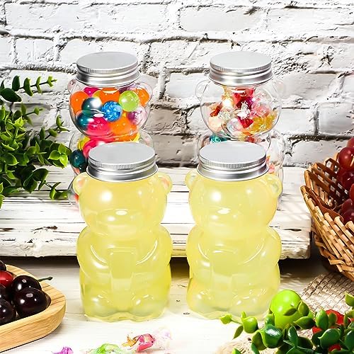 Mumufy 24 Pcs Bear Shaped Plastic Jars Empty Containers for Candy, 17 oz - Image 5