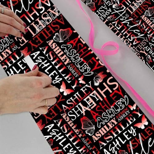 AOFUN Custom Name Text Wrapping Paper For Men Cute Birthday Wrapping Paper Funny Gift Bags For Adults Mens Wrapping Paper Christmas 3 Rolls 58" x 23" - Image 4