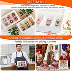 Zealax Bakery Boxes with Window and Dividers Cookie Packaging Small Treats for Gift Giving, Macaron Treat Boxes for Mini Cupcakes, Chocolate Covered Strawberries, White, 30 Pack, 9x6x2.5 Inch - Image 6