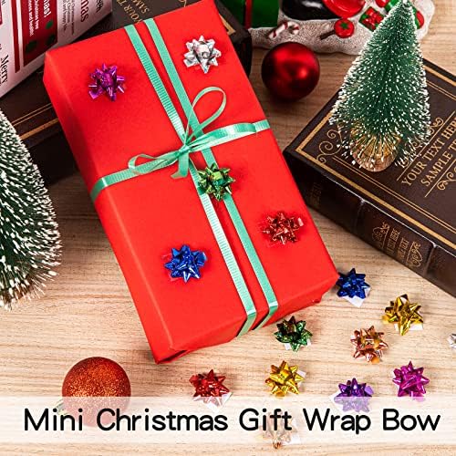 230 Pcs Sparkly Decorate Bows for Gift Wrapping, 1 in Mini Gift Wrap Bows for Christmas Decorations, Hanukkah, Birthdays, Weddings, Bridal Showers, Baby Showers Occasion (Sparkly Color) - Image 3