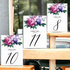 Flower Design Table Number Cards Double Sided Party Table Numbers for Reception Baby Shower Anniversary Birthday Bridal Party 4x6 100 Pcs - Image 3