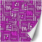 AOFUN Custom Name Text Gift Wrap Funny Personalized Wrapping Paper Custom Name Text Wrapping Papper Custom Name Gift Wrapping Paper 3 Rolls 58"" x 23"", Style 27 - Image 3