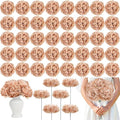56 Pcs Peonies Artificial Flowers Bulk, 4.7’’ Peonies - Light Brown by Scawim