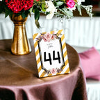 Rose Flower Table Cards Number 1-40 Double Sided For Wedding Reception Event Party Baby Shower Birthday 4x6, AT-TABLE-CARD-873 - Image 3