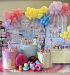 Arch Backdrop Cover Ice Cream Sprinkles Girls Birthday Party Decorations Arch Frame Fabric Cover Sweet ONE Candy Pink Baby Shower Baptism Parties (6x2.6ft Cover,shop1) - Image 5