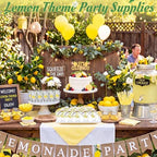 Funnymoom 50 Sets Lemon Party Favors for Guests Baby Shower Decorations with Acrylic Shot Glasses Lemon Theme Supplies for Summer Birthday Bridal Shower Gender Reveal Party - Image 4