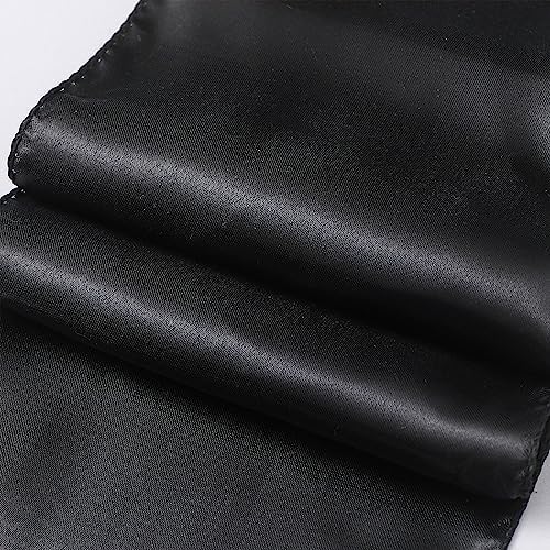 Pack of 50 Satin Black Chair Sashes Bows 7 X 108 Inch Universal Chair Ties Ribbons for Wedding Ceremony Party Banquet Restaurant Event Decorations - Black Chair Sashes 50 Pack - Image 5