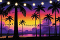 15x10ft Summer Palm Tree Backdrop Seaside Sunset Silhouettes Night Light Tropical Hawaii Beach Background for Baby Shower Birthday Party Decor Photo Studio Props by XMJJKUF