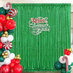7ft x 7ft Green Sequin Backdrop Curtain Party Backdrop Curtain - Image 4