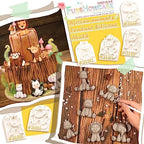 FUNSHOWCASE Jungle Animals Fondant Silicone Molds Sugarcraft Cake Decoration 6-count Height 2.6-3.6inch - Image 4