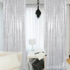 4 Panels 2FTx8FT Gold & Silver Sequin Backdrop Curtain | Sparkling Party Decor | Photo Booth Background for Events, Weddings, and Celebrations - Image 5