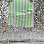 FiVan Arch Covers Stretchy Green Stripes Backdrop for Birthday Baby Shower Party Decoration 4x7ft Baptism Background Props - Image 4