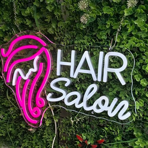 Hair Salon Neon Sign for Wall Decor, LED Neon Signs Lights, Pink Salon Hair Tech Decor Neon Signs for Barber Shop, Beauty Salon Studio Beauty Room Business Sign - Image 4