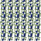 Riceshoot 6 Pcs 26 ft Artificial Eucalyptus Vines Garland with Flowers Faux Floral Greenery Garlands Rose Wreath for Wedding Party Arch Table Decor Backdrop Decorations (Blue and White) by Zuqqaaoor