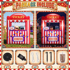 Soulchen 6x5 Ft Inflatable Carnival Ticket Booth with LED and Blower - Image 3