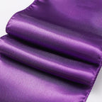 Pack of 50 Satin Purple Chair Sashes Bows 7 X 108 Inch Universal Chair Ribbons Ties for Wedding Ceremony Party Birthday Anniversary Engagement Banquet Outdoor Event Decorations - Image 5