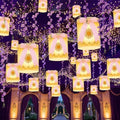 28 Pcs Princess Sun Hanging Lanterns DIY Set Purple Princess Hanging Banner by Unknown