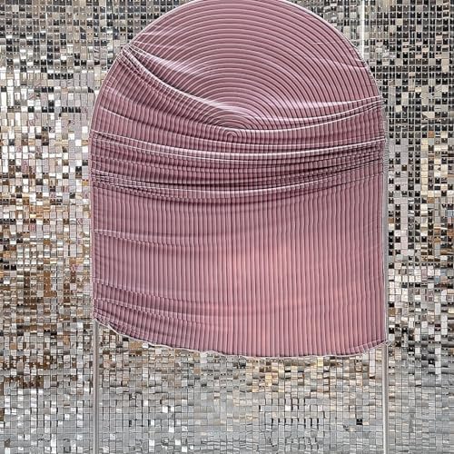 HUAYI Pink Ripples Pattern Arch Backdrop Cover for Birthday Party Wedding Baby Shower Decorations Chiara Backdrops Arched Wall Frame Stands Covers Props GP-456 4ft * 7ft - Image 4