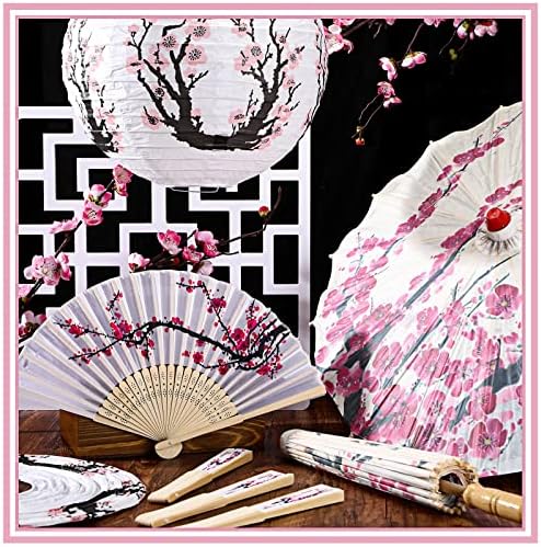 Roowest 24 Pcs Cherry Japanese Blossom Decor Set Chinese New Year Decor - Image 3