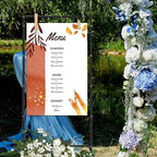 Welcome Sign Stand for Wedding - Adjustable Heavy Duty Easel w/Design Bundle & Leather Straps, Wedding Sign Stand for Welcome Signs, Seating Charts Display (Black) - Image 4