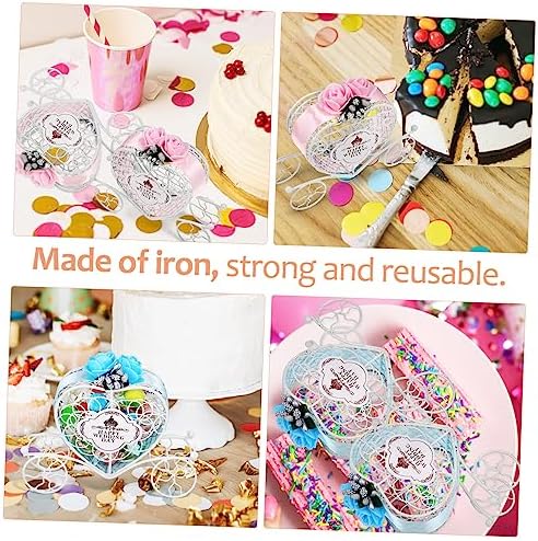 TOPPERFUN Heart Shaped Iron Carriage Gift Boxes, 10 Pcs Wedding Party Favor - Image 5