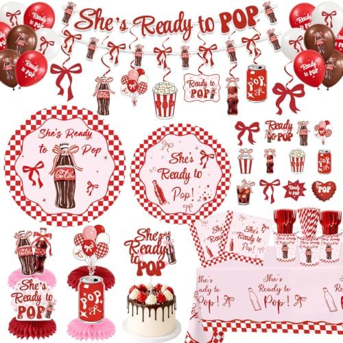 202Pcs Ready to Pop Baby Shower Decorations Kit for 24 Guests by Unknown