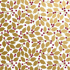 Jillson Roberts Gift Wrapping Paper, Elegant Holly, 6 Jumbo Rolls 10ft x 30in by JillsonRoberts