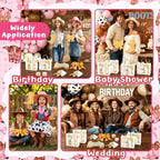 50Pcs Boots or Bows Gender Reveal Decor Western Baby Shower Prizes for Game - Image 7