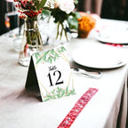 Olive Branch Design Table Number Cards Double Sided Party Table Numbers for Reception Baby Shower Anniversary Birthday Bridal Party 5x7 100 Pcs - Image 2