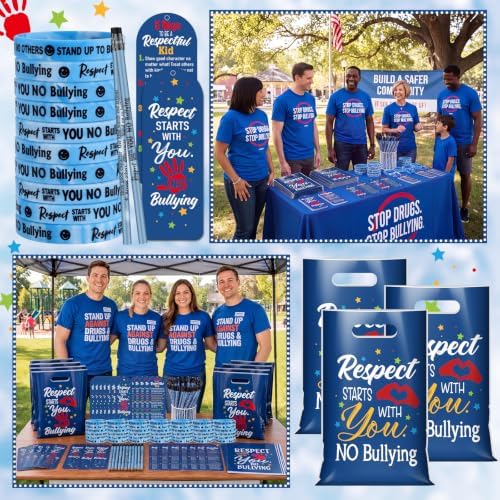 Resurhang 200 Pcs Anti Bullying Items Gifts, Respect No Bullying Favors - Image 5