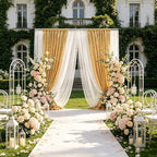 Gold Glitter Sequin Backdrop Curtains 8ftx10ft Photo Drapes - Image 4