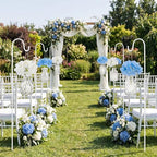 36 Pcs Artificial Flowers Table Centerpiece, Hydrangea, Clear - Image 3