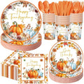 Funnymoom Thanksgiving Party Supplies for 50 Guests Fall Autumn Plates by Funnymoom