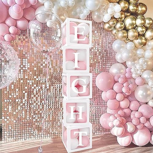 QIFU Baby Shower Decoration Box Set for Boys & Girls - Pink, 5 Pieces - Image 5