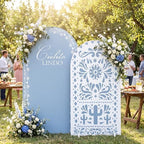 Mindsoft 2 Set Cielito Lindo Arch Cover 7.2ft 6.6ft, Mexican Dusty Blue - Image 4