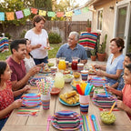 450 Pcs Tableware Set, Serve 50, Multicolor, Mexico Fiesta - Image 5