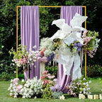 Asee'm 6.6FTx5.2FT Gold Wedding Arch Backdrop Stand Square Metal - Image 4