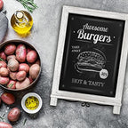 Rustic Whitewash Tabletop Chalkboard Sign/Hanging Magnetic Wall Chalkboard/Small Countertop Chalkboard Easel/Kitchen Countertop Memo Board / 12" x 17" in. Weddings, Birthdays, Baby Announcements - Image 6