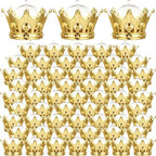 Honeydak 60 Pieces Gold Refillable Crown Candy Boxes with Dome Lid by Honeydak
