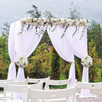 BLOSMON Artificial Flower Balls Wedding Centerpieces 10 Pcs 14.2" Large White Fake Flowers Rose Hydrangea Ball Arrangement Center Pieces for Table Silk Floral Bouquet for Wedding Party Home Decor - Image 3
