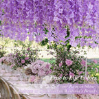 Waipfaru 36 Pack Wisteria Hanging Flowers, 3.6 Feet/Pcs Purple Wisteria Artificial Flowers, Fake Flowers Garland, Hanging Vines for Bedroom Wedding Home Party Wall Decoration - Image 5