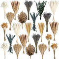 530/450Pcs Dried Pampas Grass Set for Dry Flower Home Decor (530Pcs Nature) by HapartFlower