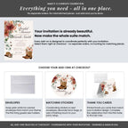 Amanda Creation Western Bridal Shower Invitations Personalized for Her, 50 5x7 Bridal Shower Invitations with Envelopes, Rustic Cowboy Boot Floral - Image 6