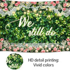 15x10ft We Still Do Backdrop Green Leaves Lace Floral Wedding Anniversary Background Vow Renewal Anniversary Party Cake Table Decoration Photo Booth Props - Image 6